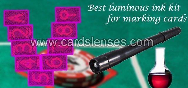kit de tinta luminosa para cartoes de marcacao